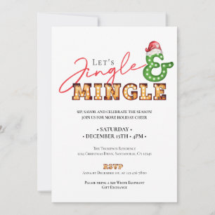 Invitation Noël Jingle Mingle Marquee