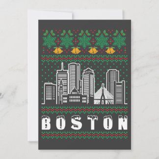 Invitation Noël laid du Massachusetts de Boston
