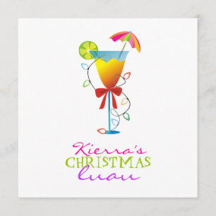 Invitation Noël Luau du paradis 311-Tropical