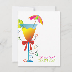 Invitation Noël Luau du paradis 311-Tropical