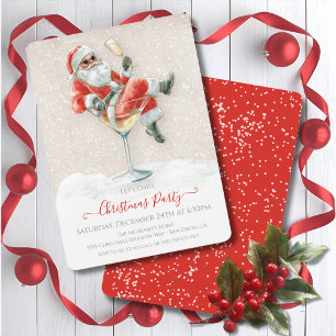 Invitation Noël Martini Cocktail Noël