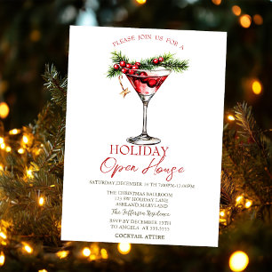 Invitation Noël Martini Holiday Open House