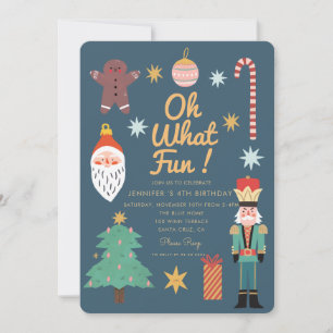 Invitation Noël mignon Quel plaisir Whimsical anniversaire