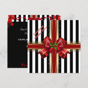 Invitation Noël Noël Noël Noël Fête Rouge Blanc