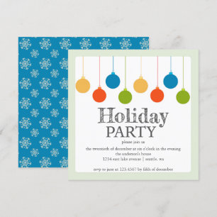 Invitation Noël Ornements Fête Fête