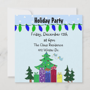 Invitation Noël ou Fête de Fêtes