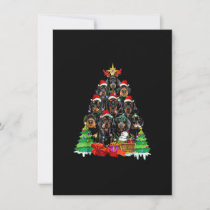 Invitation Noël Pyjama Dachshund Arbre Chien Noël Pour Chien 