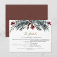 NOEL Rustic Winter Christmas Pine Détails du Maria