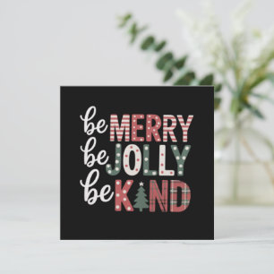 Invitation Noël Soyez Gentil Professeur Joyeux Xmas Arbre Joy