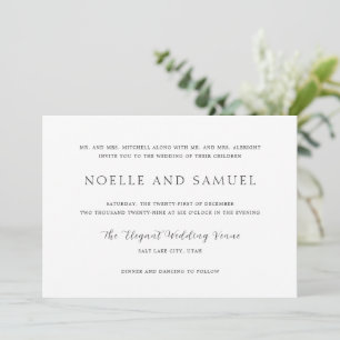 Invitation Noelle Elegant Wedding