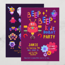 NOEON ROBOT 2e fête d'anniversaire garçon fille dr