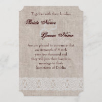 Noeud celtique sur burlap rustique irish tradition