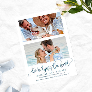 Invitation Noeud de mariage enregistrer la date 2 Photo
