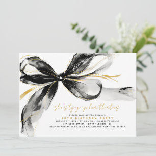 Invitation Nœud Noir Pour Ses Quarante Ans