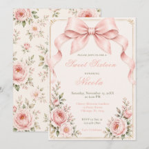 Noeud Papillon Floral Coquette Sweet Sixteen