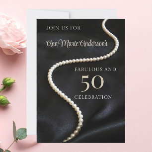 Invitation Noir 50 ans et Fabuleux