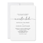 Noir blanc classique avant et arrière Nuestra Boda