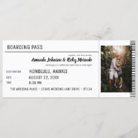 Noir & Blanc Destination Mariage avec Photo