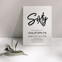 Noir & Blanc | Soixantième Anniversaire Chic Sixty
