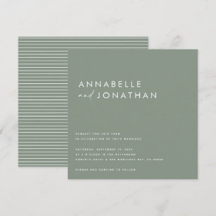 Invitation Noir crème moderne script minimal contemporain