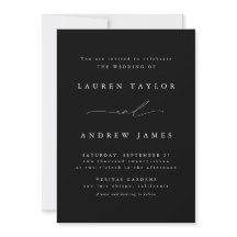 Noir et blanc Classique moderne 1 Mariage