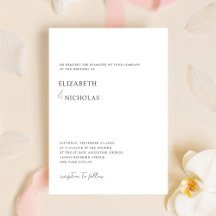 noir et blanc élégant classique minimaliste mariag