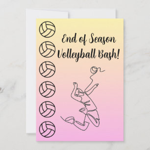 Invitation Nom de l'événement Lieu Sport Thème Volley-ball 