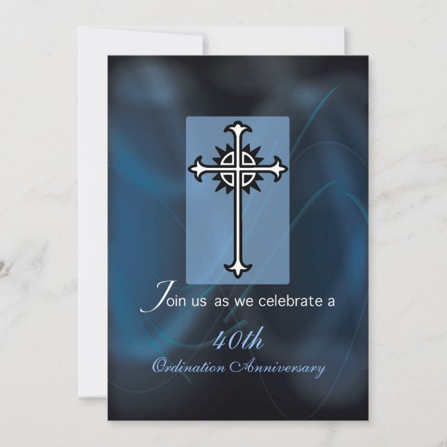 Invitation Nom de l'invitation+Année 40e anniversaire de l'or (Devant)