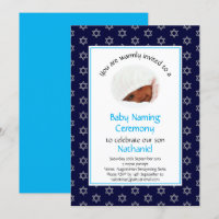 Nom du bébé juif | Photo | Étoile de David | Bleu