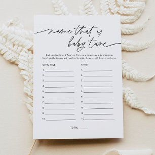 Invitation Nom EVERLEIGH Que Bébé Tune Baby shower Jeu