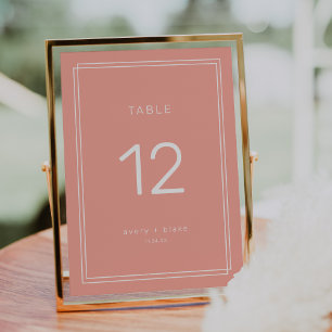 Invitation Nombre de tables de Mariage de pointes de broyage