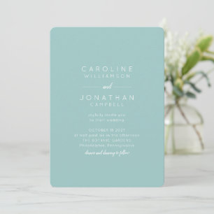 Invitation Noms de famille minimalistes des Mariages de scrip