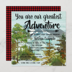 Invitation Nos meilleures idées de Baby shower d'aventure