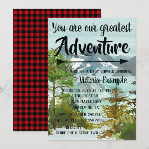 Invitation Nos meilleures idées de Baby shower d'aventure