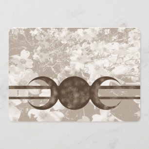 Invitation Nostalgic Dogwood Triple Lune Handfasting Grays