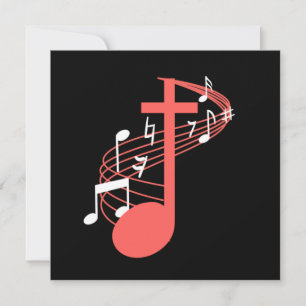 Invitation Note Cross Clef Church Choir Choral Music Chorus G