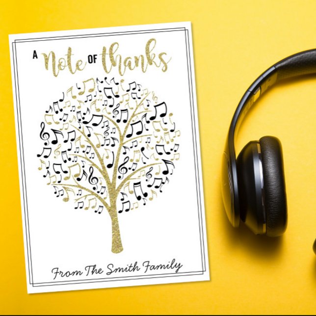 Invitation note du professeur de musique merci cadeau du prof (Créateur téléchargé)