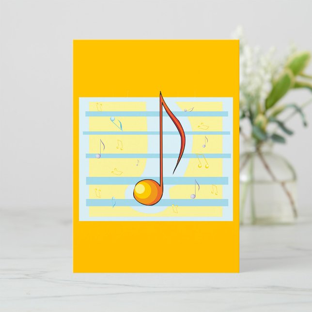 Invitation Note musicale unique (Créateur téléchargé)