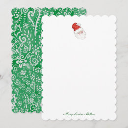 Invitation Notes Père Noël personnalisées