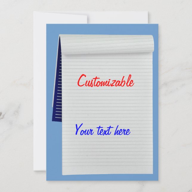 Invitation Notes pour ordinateur portable personnalisables (Devant)