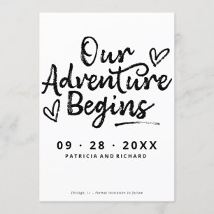 Invitation Notre Aventure Commence Sauvegarder La Date Non Ph