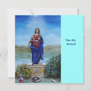 Invitation NOTRE DAME DE LA LUMIÈRE Vierge de l'Immaculée Con