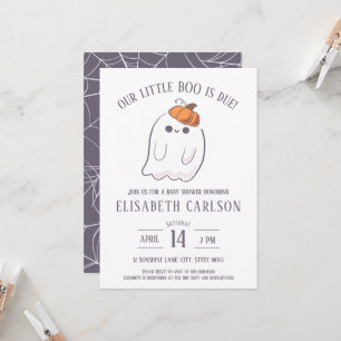 Invitation Notre Little Boo est attendu Ghost Baby shower inv