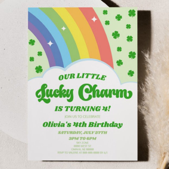 Invitation Notre Lucky Charm St. Patrick's Day Birthday Party (Créateur téléchargé)