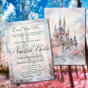 Invitation Notre Mariage Conte de Fées Château Mariage Espagn