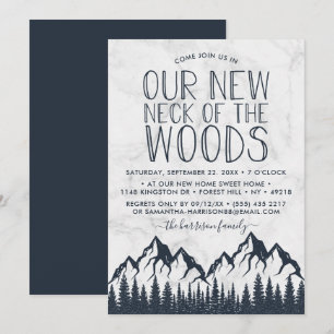 Invitation Notre Nouveau Cou Du Bois Fête du réchauffement