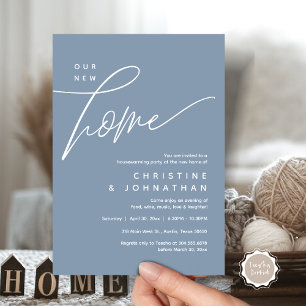 Invitation Notre Nouvelle Maison, Cosy Lovely House Party
