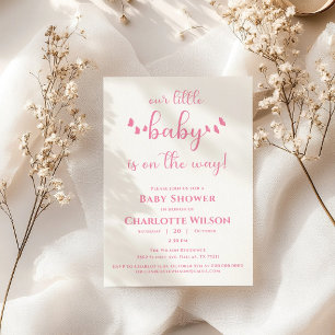 Invitation Notre petit bébé est en route Baby Shower