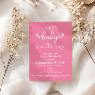 Invitation Notre petit bébé est en route Baby Shower