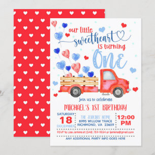Invitation Notre petit chou à croquer fête son premier annive